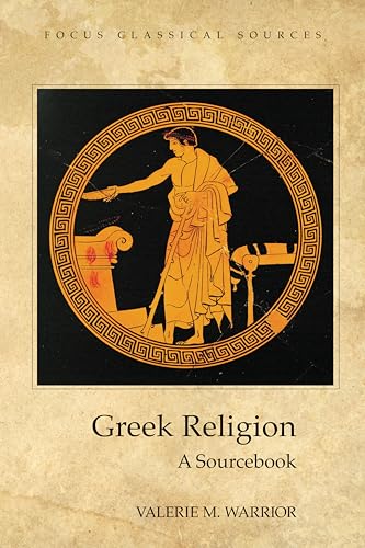 Book cover: "Greek Religion" with a classical figure in an orange circle.