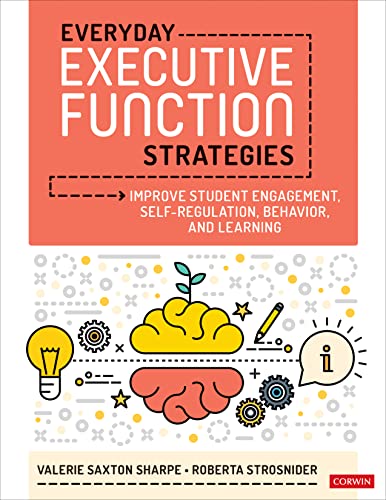 Book cover with brain illustration and text: "Everyday Executive Function Strategies".