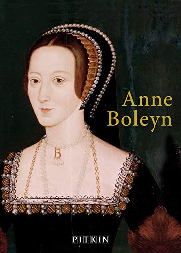 Portrait of Anne Boleyn wearing a black French hood and a pearl B necklace.