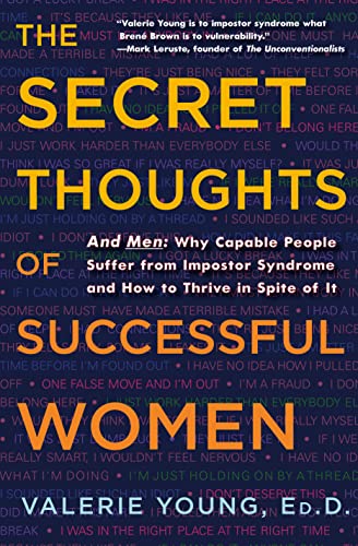 Book cover with bold red and white text: "The Secret Thoughts of Successful Women.