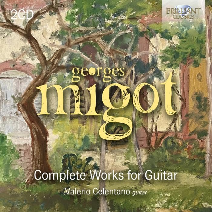 2CD case with painting of trees and text: "Migot - Complete Works for Guitar".