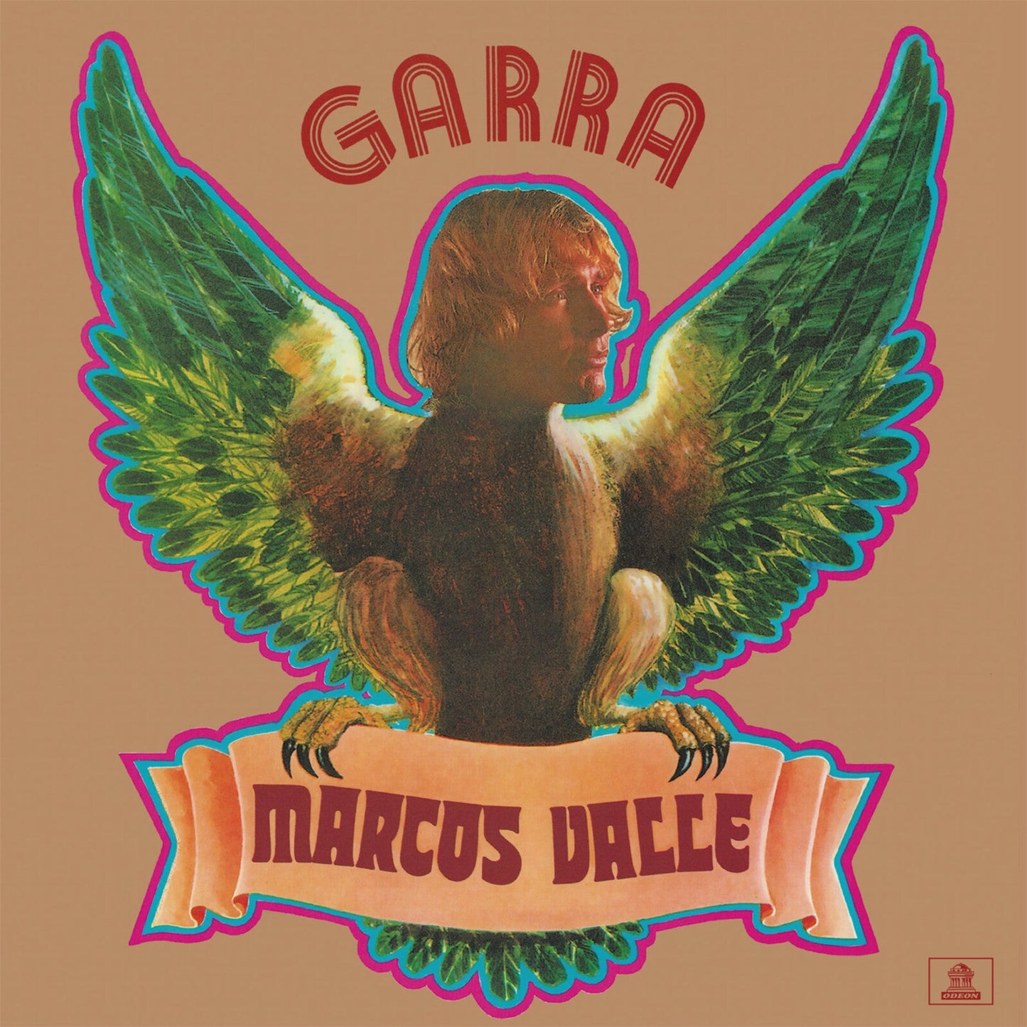 Album cover: winged figure with a human face and the name "Marcos Valle".