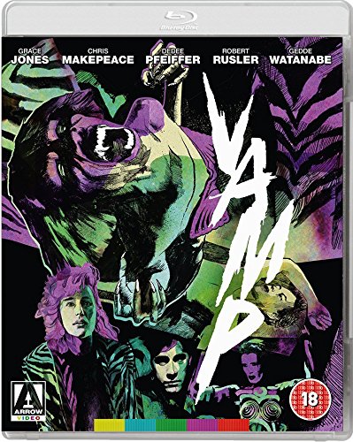 “Vamp” Blu-ray cover with stylized purple and green imagery, faces, and text.