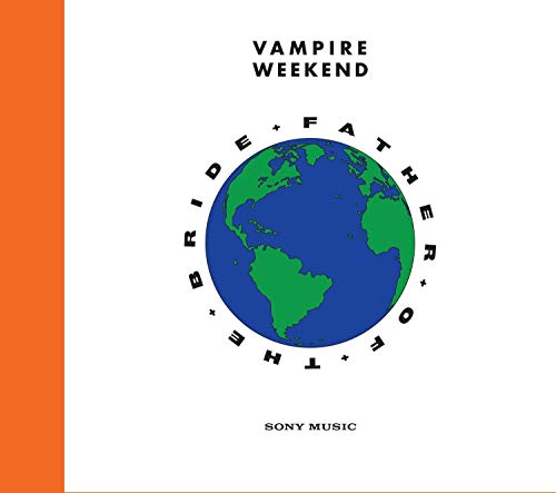 “Vampire Weekend - Father Of The Bride” CD cover with a globe illustration.