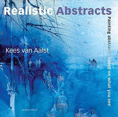Book cover: blue abstract painting with title “Realistic Abstracts”.