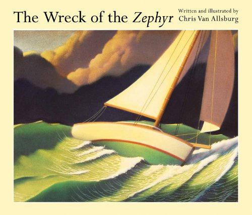 Book cover: a white sailboat tilting dramatically in stormy, green waves.