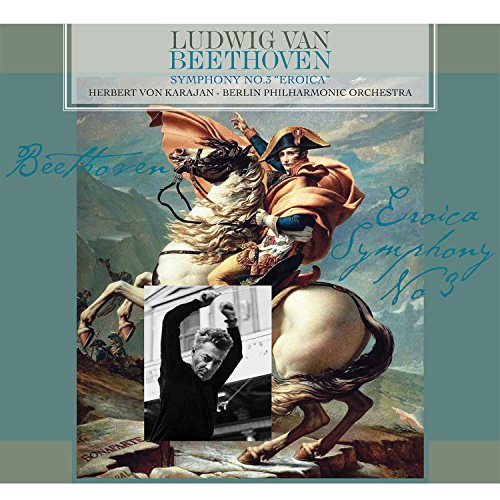 Vinyl album cover for Beethoven’s “Eroica” symphony, featuring Napoleon on horseback.