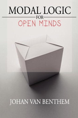 Book cover: "Modal Logic for Open Minds" with origami shape.