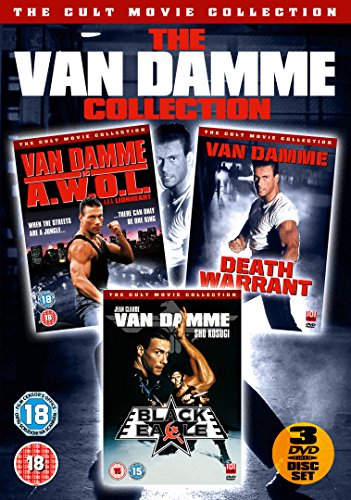 DVD cover featuring Jean-Claude Van Damme action movie posters.