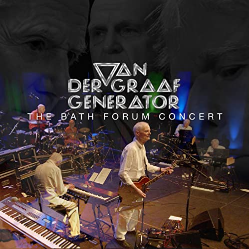 Van Der Graaf Generator band performing live on stage, CD cover.