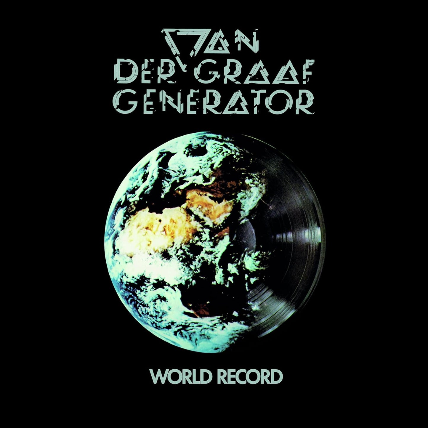 Vinyl record cover with Earth image and band name "Van Der Graaf Generator".