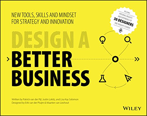 Yellow book cover with bold black text: "Design a Better Business.