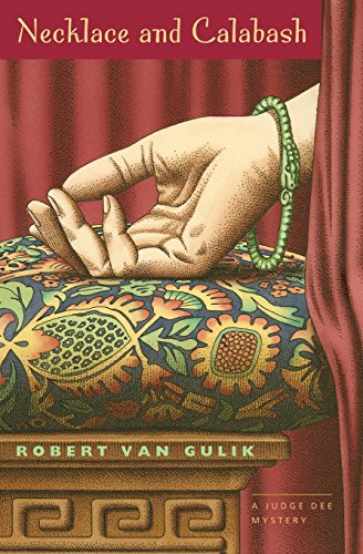 Book cover: hand holding a green necklace over patterned fabric.