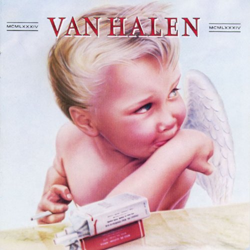Van Halen "1984" album cover: baby with wings and cigarettes.