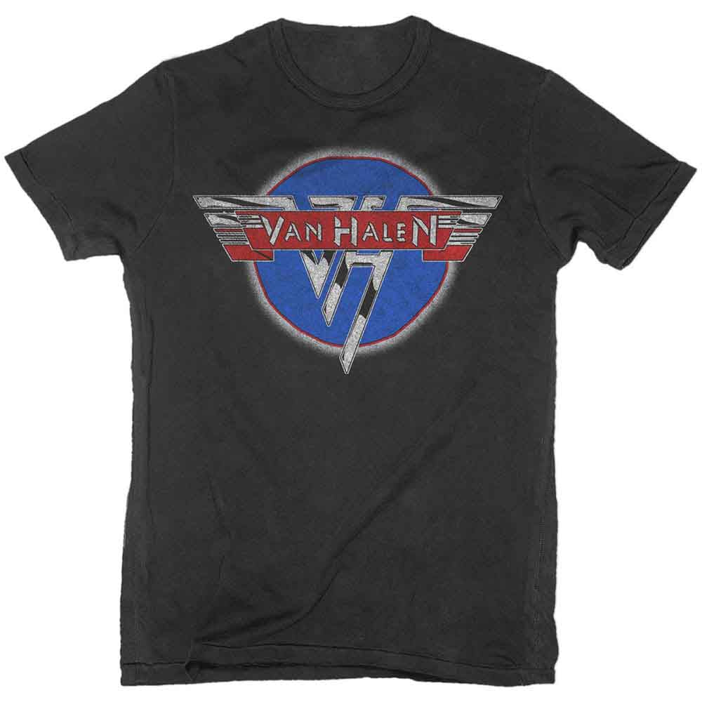 Black Van Halen t-shirt with a chrome-style band logo, size XX-Large.