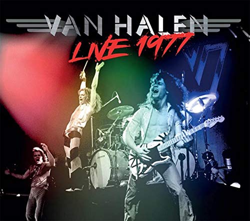 Van Halen live concert album cover featuring band members performing onstage.