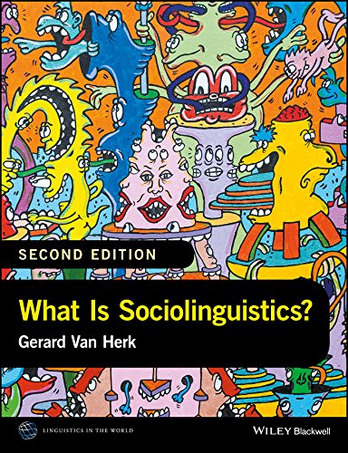 Book cover: "What Is Sociolinguistics?" with colorful, abstract illustrated figures.