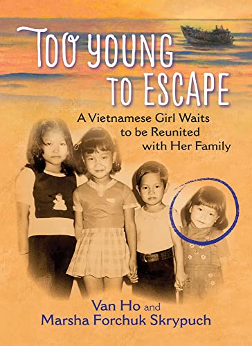 Book cover with four childhood photos of Vietnamese children.