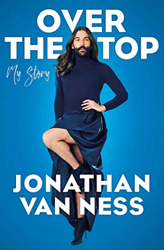 Book cover featuring Jonathan Van Ness in a navy outfit, posing.