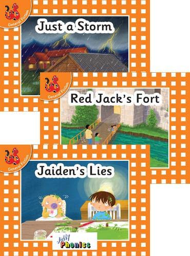 Three children’s book covers with illustrated scenes and text.
