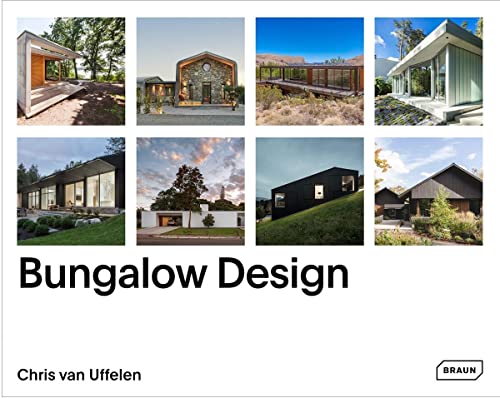 Book cover featuring eight images of modern bungalow architecture.