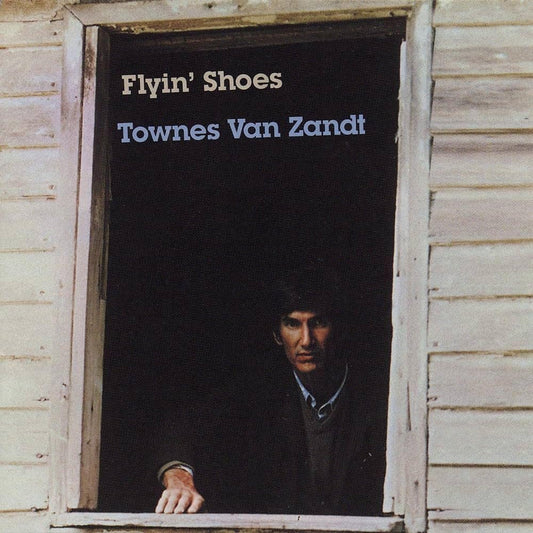 Townes Van Zandt album cover: man framed in a weathered window.