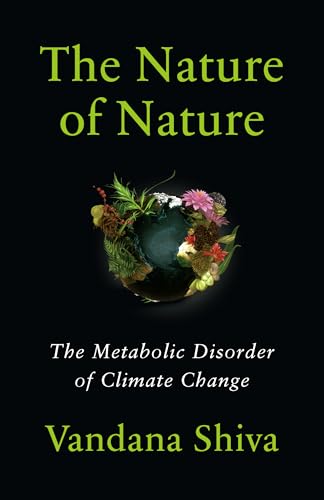 Book cover: "The Nature of Nature" with floral globe illustration.