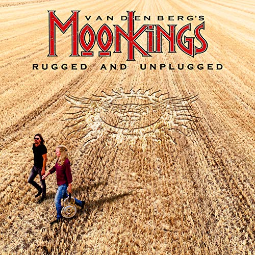 "CD cover art featuring two people in a wheat field with a crop circle design."