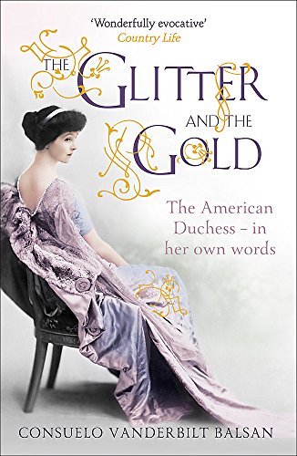 Book cover: portrait of a woman in vintage dress, titled “The Glitter and the Gold.”