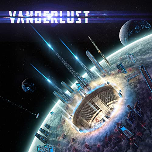 CD cover art depicting a futuristic cityscape with planets and stars.