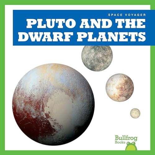 Book cover featuring Pluto and other dwarf planets in space.