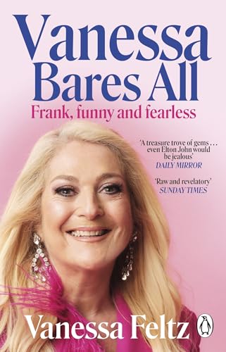 Book cover featuring Vanessa Feltz, blonde hair, smiling, pink background.