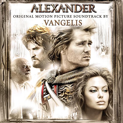 Alexander" movie soundtrack CD cover featuring Colin Farrell and Angelina Jolie.