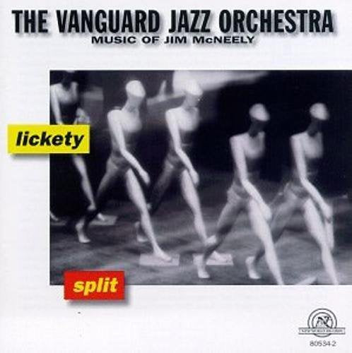 CD cover for Vanguard Jazz Orchestra’s “Lickety Split” with blurred figures.