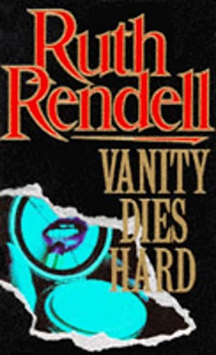 Book cover for “Vanity Dies Hard” with broken mirror and red text.