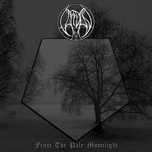 Black and white album cover with a stark winter landscape and ornate logo.