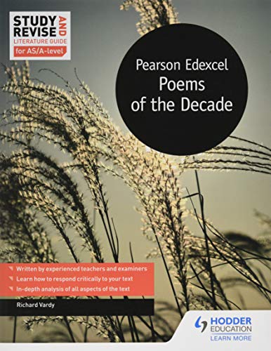 Book cover: “Pearson Edexcel Poems of the Decade” with wheat field image.