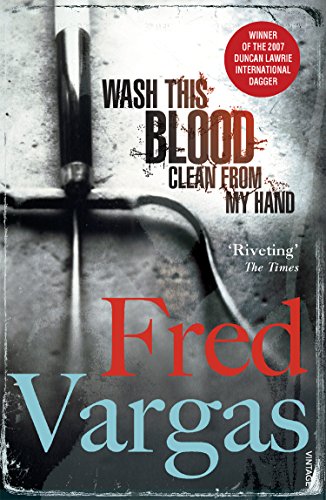 Book cover with a hand holding a sword, blood-red title text.