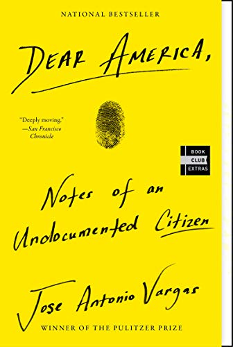 Yellow book cover with handwritten text and a fingerprint image.