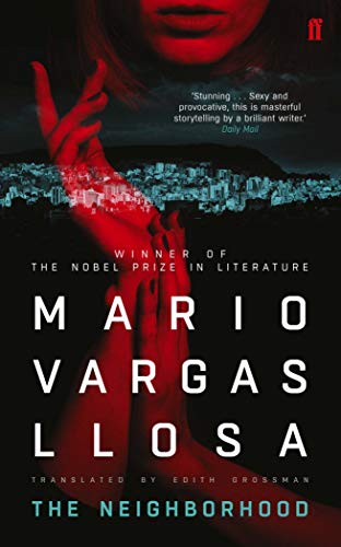 Book cover: red hands over a city, dark background, bold white text.