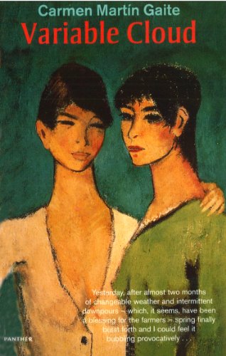 Book cover: "Variable Cloud" with painting of two young people embracing.