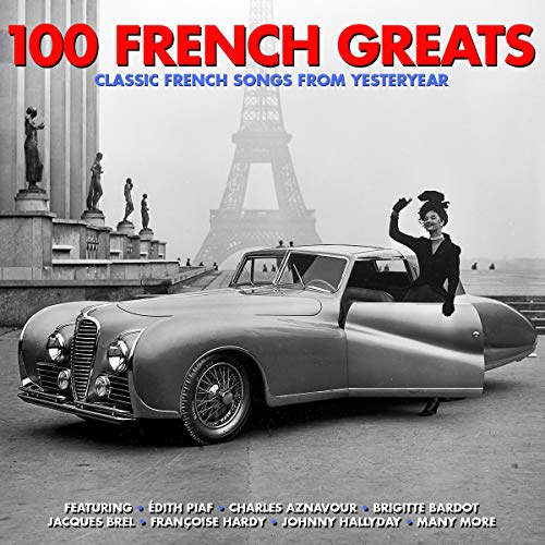 Black and white photo of a vintage car and woman with Eiffel Tower background.