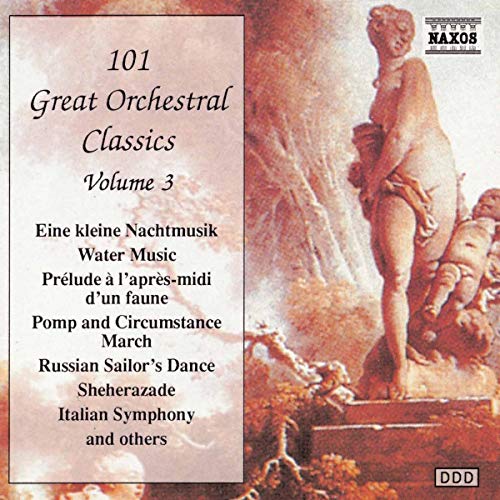 CD cover for "101 Great Orchestral Classics, Vol.3" featuring a sculpture.