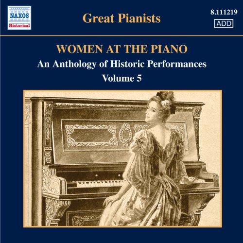 CD cover: woman in vintage dress seated at a grand piano.