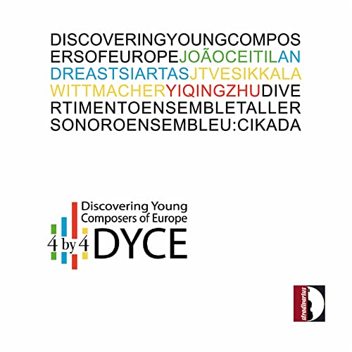 CD cover for "4 by 4 DYCE" featuring colorful blocks and text.