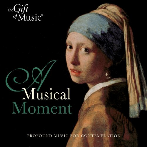 CD cover featuring a young woman with a pearl earring, dark background.