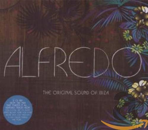CD cover for “Alfredo Original Sound of Ibiza” with floral design.
