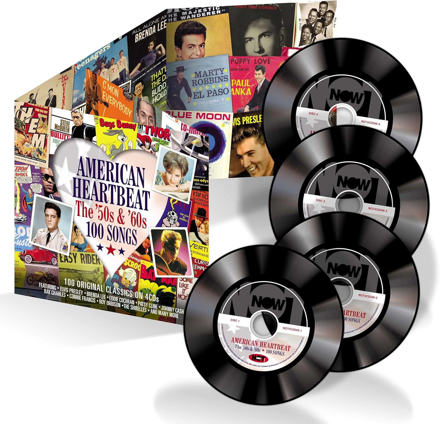 American Heartbeat CD box set featuring a collage of vintage music and movie imagery.