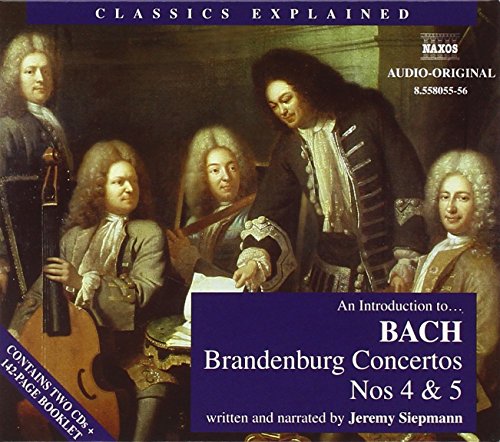 CD cover featuring a Baroque painting and text: "Bach Brandenburg Concertos Nos 4 & 5".