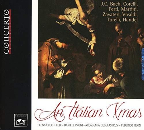 CD cover: Baroque painting of the Nativity with title "An Italian Xmas".